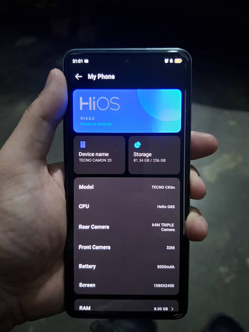Tecno CAMON 20 1