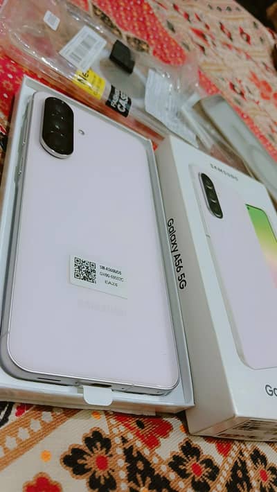 Samsung Mobile A56 8/256 lush condition with sim time