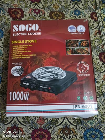 SOGO Hot Plate 1000 watt