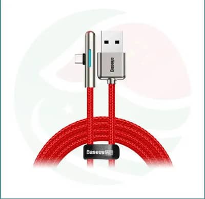Baseus Iridescent Lamp USB to Type-C | L-Shaped Gaming Cable | 40W
