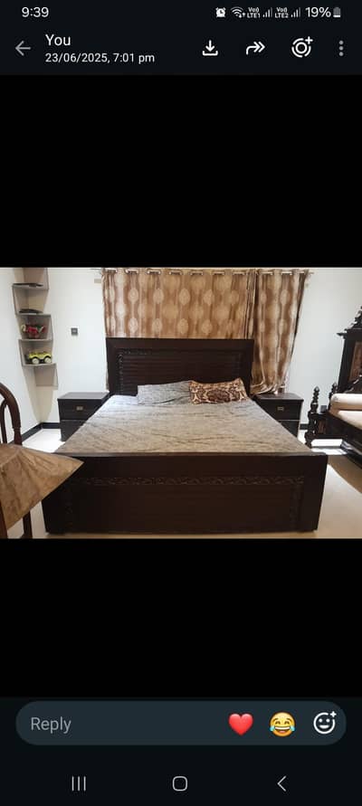 sell bed with mattress at 40000