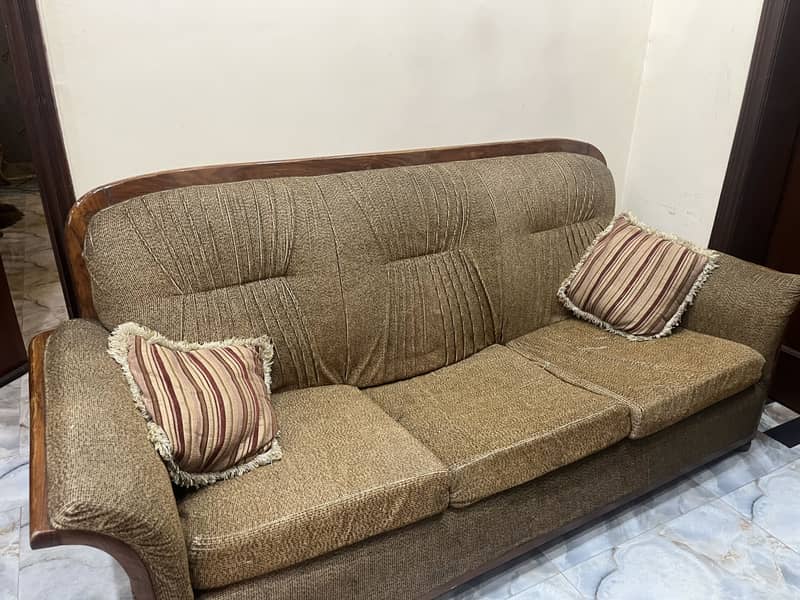 Solid wood sofa set 1