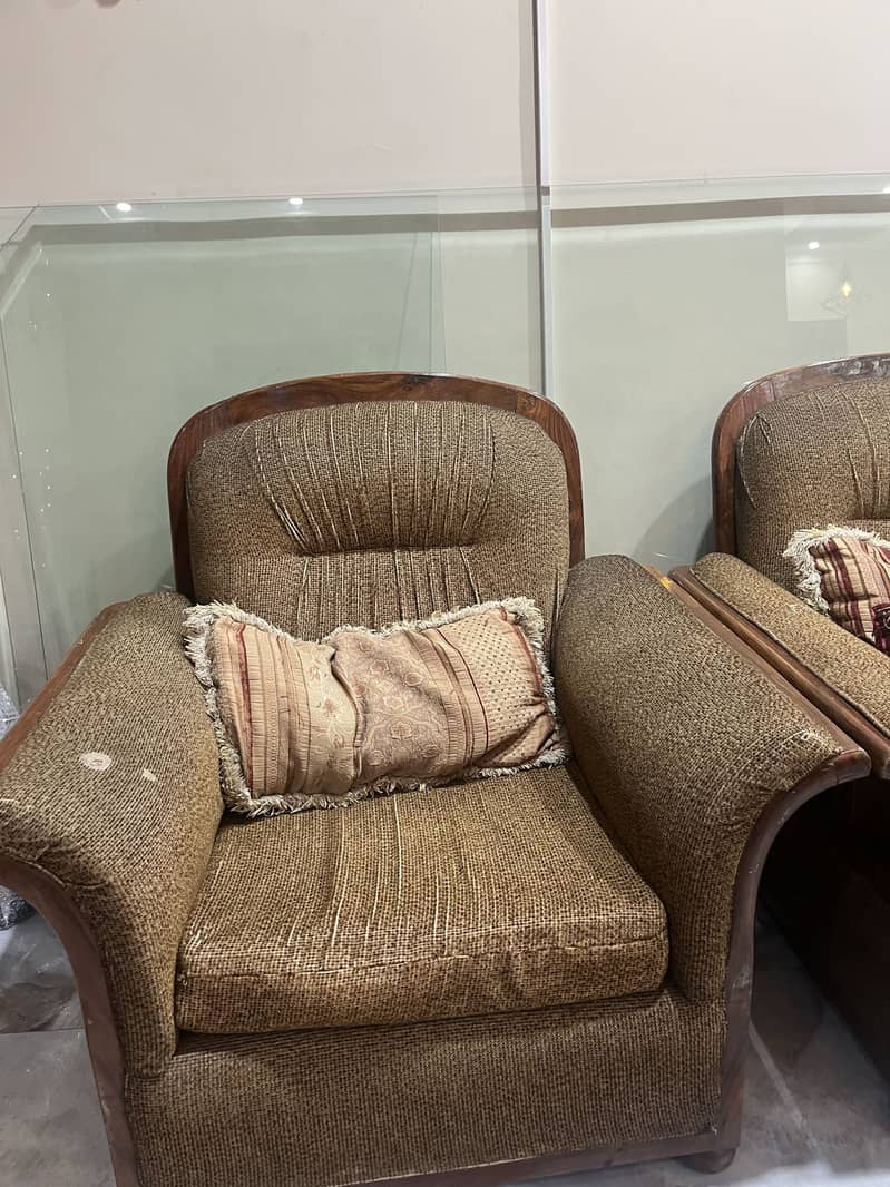 Solid wood sofa set 3