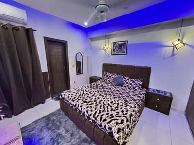 Bed & side table & mattress
