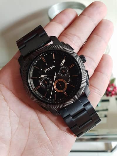(Box Pack) Fossil Matte Black FS4682 - Original
