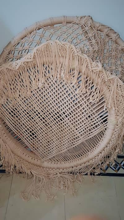 Macrame swing chair