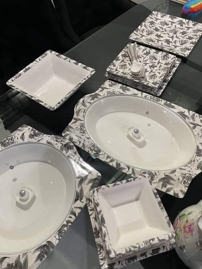 Plastic Dinner Set - 8 person serving