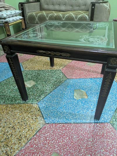 3 pc wodden table set