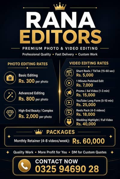 Rana editors professional