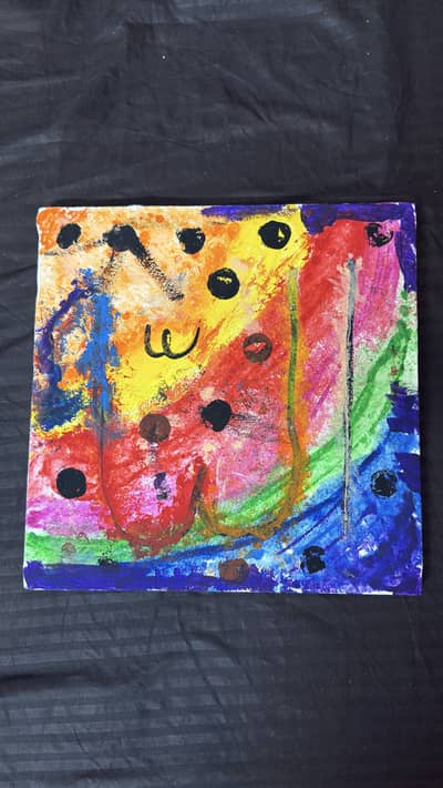 Canvas handmade painting to hang on wall