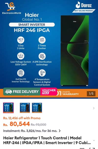 Haier HRF-246IP for sale box pack