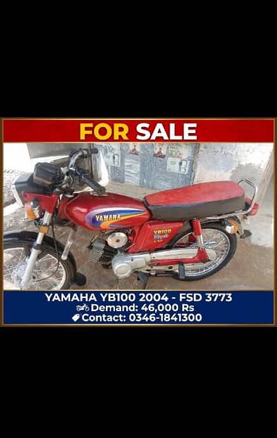 Yamaha yb 100 2004 model good condition
