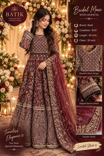 Batik Bridal Dress For Sale
