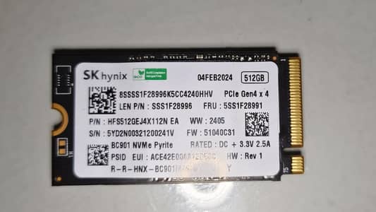 sk hynix gen4 nvme 512gb