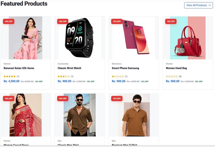 Full function Ecommerce website and admin dashboard for 3k per month 3
