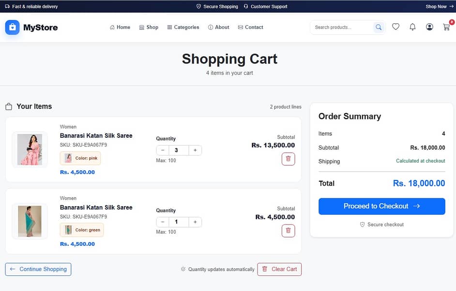 Full function Ecommerce website and admin dashboard for 3k per month 5