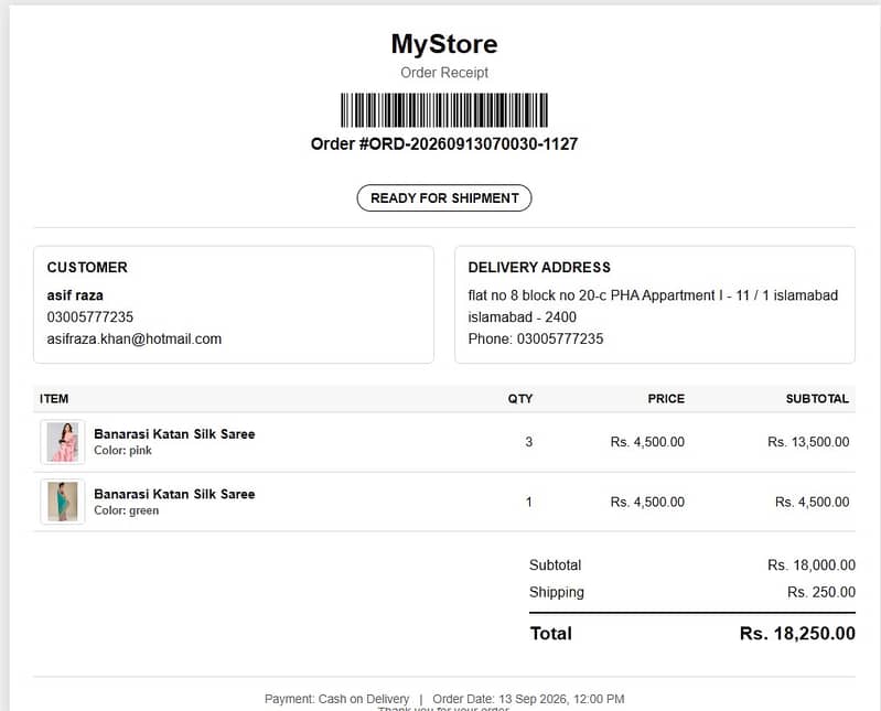 Full function Ecommerce website and admin dashboard for 3k per month 7