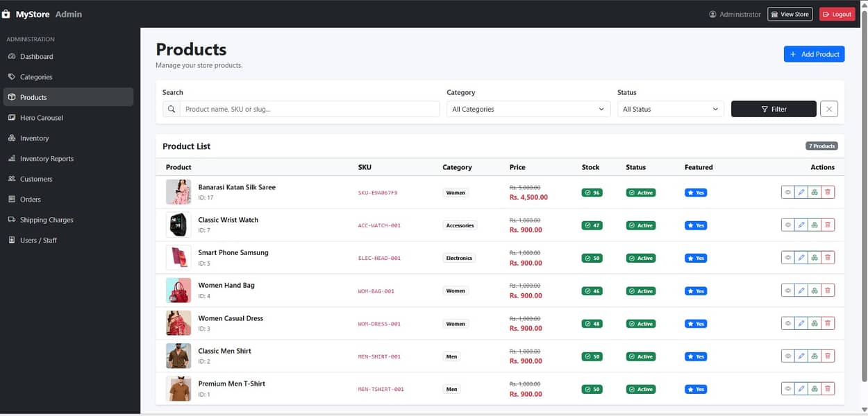 Full function Ecommerce website and admin dashboard for 3k per month 9