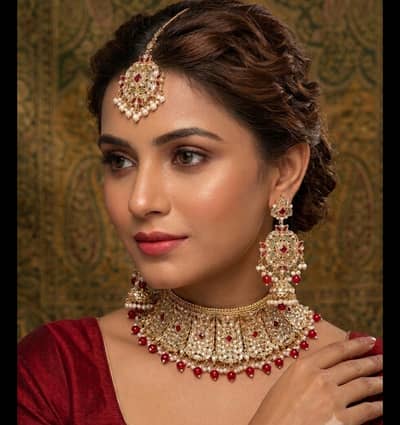 Baraat bridal jewelry| Kundan Bridal Set
