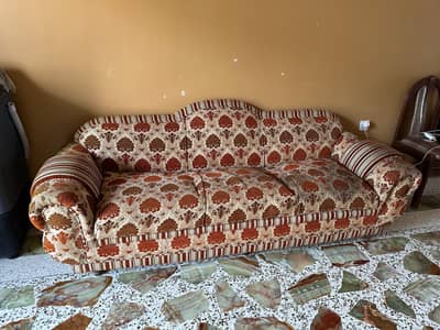 Elegant Wooden 3 Seater Sofa – Classic Design