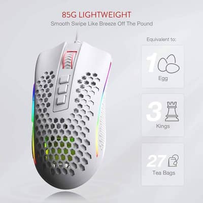 REDRAGON M808 Storm Lightweight Gaming Mouse Excellent Condition
