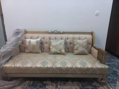 7-Seater Premium Sheesham Wood Sofa Set with Tables