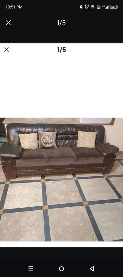 sofa set with table