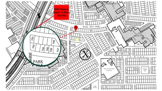 Premium 2 Kanal Pair Residential Plot No. 742 + 743 for Sale in Block X, DHA Phase 8 Lahore