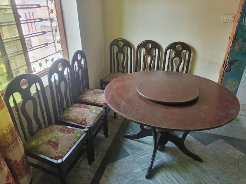 DINING TABLE SET 6 CHAIRS 4