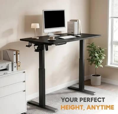 single motor height adjustable desk, electric heigh adjustable desk,
