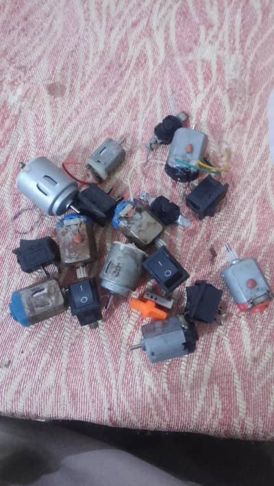 DC motor Lot 8pcs Switch toy Diy School project Karachi