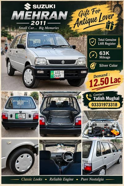 Suzuki Mehran Vx (Gift For Antique Lovers) Gari time pr b miljygi