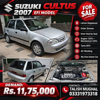 Suzuki Cultus VXR 2007 (Efi) Gari time pr miljygi rate yeh nhihoga