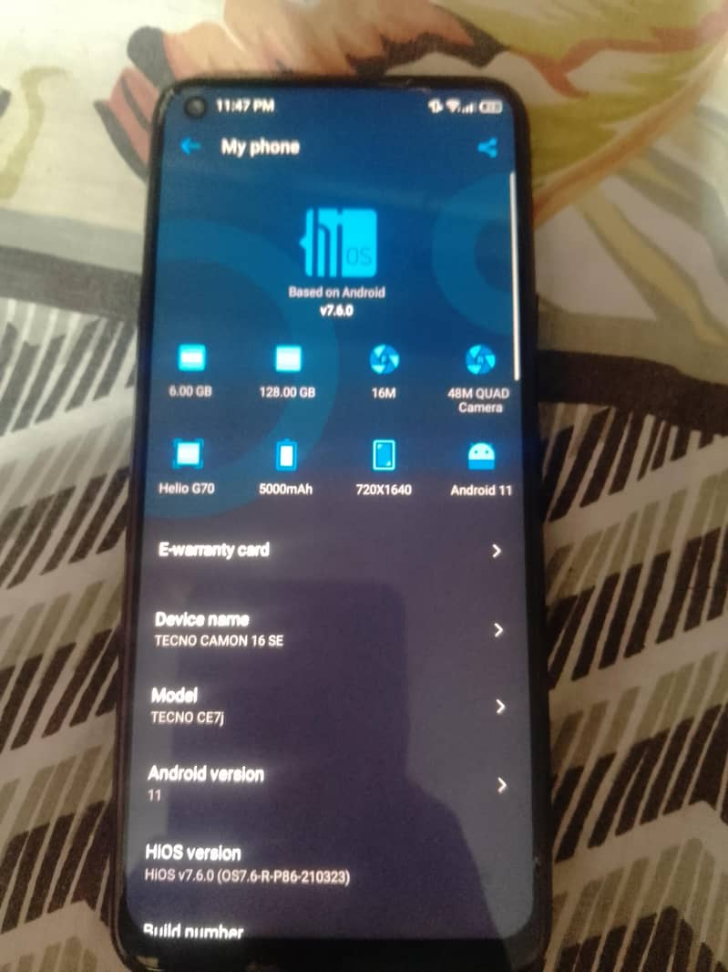 Tecno CAMON 16 SE 6