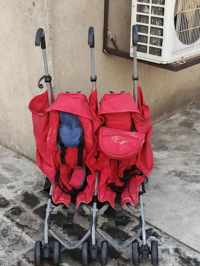 Foldable Double Seater Pram