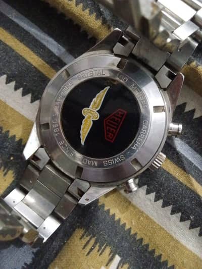 Sapphire crystal 100 meters Carrera swiss made since 1860 antique