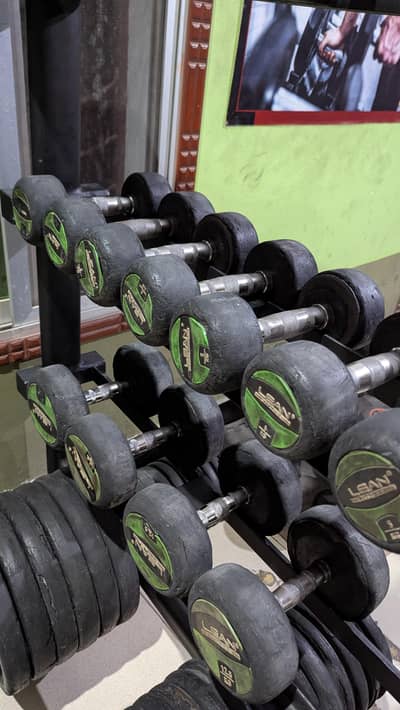 Rubber Coated Dumbbells