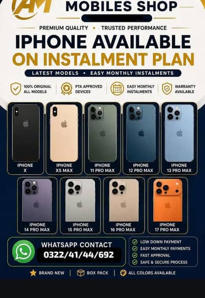 i Phone 8plus, 11,12,13,14,15 pro max on instalment Whatsapp