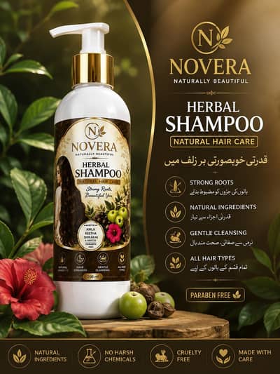 Novèra Herbal Shampoo 200ml | Natural Hair Care