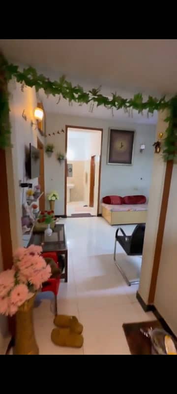E type third floor flat available for rent in g-11 Islamabad