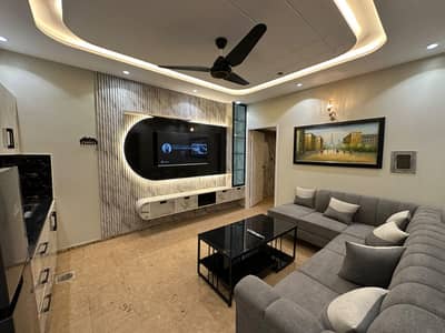 Fully Furnished Corner Flat For sale in Zam Zam Tower H3 Block Near Emporium Mall Johar Town Lahore