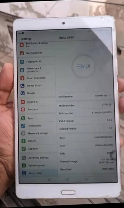 Huawei Tab Pta approved