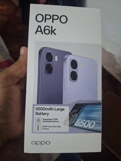 OPPO A6k new violet crystal