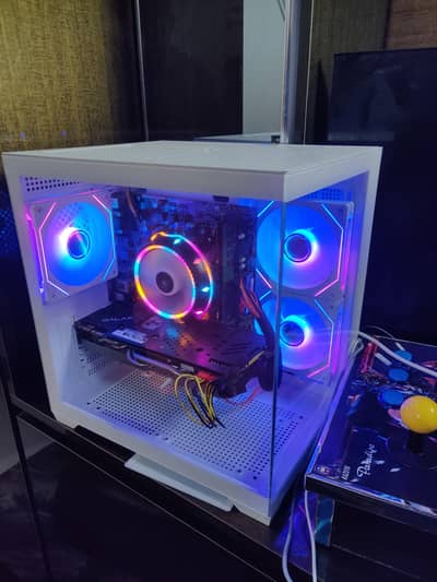 White Panoramic RGB Gaming PC | Ryzen 5 2600 | GTX 970 4GB | 16GB RAM