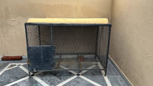 Steel cage for animal
