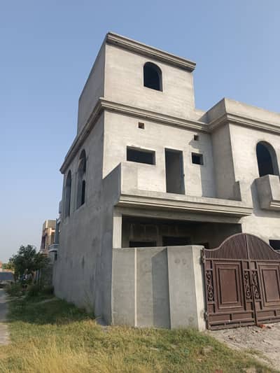 5 Marla Grey Structure House Double Storey House A+ Construction