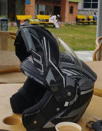 IRON Motorcycle Helmet | Original Condition | Helmet Cover Included