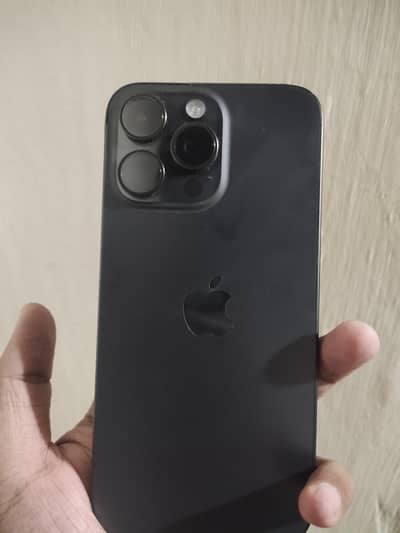 iPhone 15 Pro Max 256GB Black Titanium for sale.
