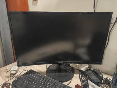 Samsung C24F390FHR, 24" curved, 1920×1080 full hd gaming monitor