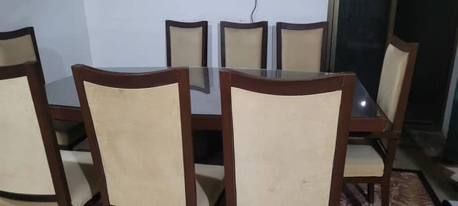 Dining Table with 8 chairs for sale